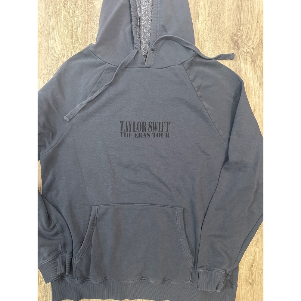 Taylor Swift The Eras Tour 2023-2024 Charcoal Grey Hoodie Size Large - Picture 3 of 8